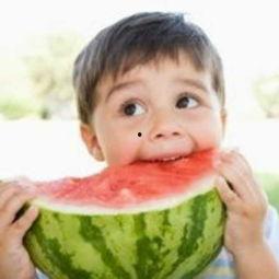 孩子吃瓜头像,孩子吃瓜头像萌化你的心